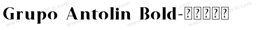 Grupo Antolin Bold字体转换